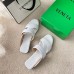Bottega Veneta Band Slides In White Lambskin Bottega Veneta Band Slides In White Lambskin