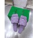 Bottega Veneta Lido Slides In Lavender Intreccio Lambskin Bottega Veneta Lido Slides In Lavender Intreccio Lambskin