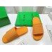 Bottega Veneta Slider Sildes In Tangerine Rubber