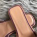 Hermes Oran Slide Sandals In Purple Ostrich Leather Hermes Oran Slide Sandals In Purple Ostrich Leather