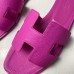 Hermes Oran Slide Sandals In Magnolia Epsom Calfskin Hermes Oran Slide Sandals In Magnolia Epsom Calfskin