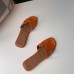 Hermes Oran Slide Sandals In Orange Epsom Calfskin Hermes Oran Slide Sandals In Orange Epsom Calfskin