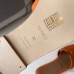 Hermes Oran Slide Sandals In Orange Epsom Calfskin Hermes Oran Slide Sandals In Orange Epsom Calfskin