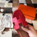 Hermes Oran Slide Sandals In Red Epsom Calfskin Hermes Oran Slide Sandals In Red Epsom Calfskin