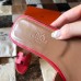 Hermes Oran Slide Sandals In Red Epsom Calfskin Hermes Oran Slide Sandals In Red Epsom Calfskin