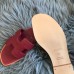 Hermes Oran Slide Sandals In Ruby Epsom Calfskin Hermes Oran Slide Sandals In Ruby Epsom Calfskin