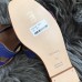 Hermes Oran Slide Sandals In Blue Epsom Perforated Calfskin Hermes Oran Slide Sandals In Blue Epsom Perforated Calfskin