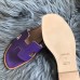 Hermes Oran Slide Sandals In Purple Epsom Perforated Calfskin