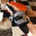 Hermes Oran Slide Sandals In Black Suede With Crystal Hermes Oran Slide Sandals In Black Suede With Crystal
