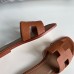 Hermes Oran Slide Sandals In Gold Clemence Leather Hermes Oran Slide Sandals In Gold Clemence Leather