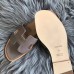Hermes Oran Slide Sandals In Grey Swift Calfskin Hermes Oran Slide Sandals In Grey Swift Calfskin