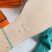 Hermes Oran Slide Sandals In Lake Green Swift Calfskin Hermes Oran Slide Sandals In Lake Green Swift Calfskin