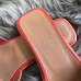 Hermes Oran Slide Sandals In Red Swift Calfskin Hermes Oran Slide Sandals In Red Swift Calfskin