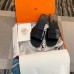 Hermes View Slide Sandals In Black Leather Hermes View Slide Sandals In Black Leather