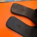 Hermes View Slide Sandals In Black Patent Calfskin Hermes View Slide Sandals In Black Patent Calfskin