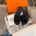 Hermes View Slide Sandals In Black Patent Calfskin Hermes View Slide Sandals In Black Patent Calfskin