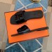 Hermes View Slide Sandals In Black Patent Calfskin Hermes View Slide Sandals In Black Patent Calfskin