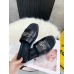 Hermes Villa Slide Sandals In Black Leather