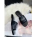 Hermes Villa Slide Sandals In Black Leather