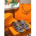 Hermes Thalassa Slide Sandals In Silver Lambskin