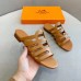Hermes Camelia Slide Sandals In Brown Calfskin Hermes Camelia Slide Sandals In Brown Calfskin