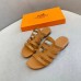 Hermes Camelia Slide Sandals In Brown Calfskin Hermes Camelia Slide Sandals In Brown Calfskin