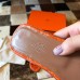 Hermes Oran Slide Sandals In Orange Shiny Niloticus Crocodile Skin Hermes Oran Slide Sandals In Orange Shiny Niloticus Crocodile Skin