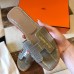 Hermes Oran Slide Sandals In Grey Shiny Niloticus Crocodile Skin Hermes Oran Slide Sandals In Grey Shiny Niloticus Crocodile Skin