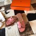 Hermes Oran Slide Sandals In Pink Shiny Niloticus Crocodile Skin Hermes Oran Slide Sandals In Pink Shiny Niloticus Crocodile Skin