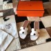 Hermes Oran Slide Sandals In White Shiny Niloticus Crocodile Skin Hermes Oran Slide Sandals In White Shiny Niloticus Crocodile Skin