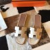 Hermes Oran Slide Sandals In Beton Ostrich Leather Hermes Oran Slide Sandals In Beton Ostrich Leather