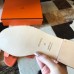 Hermes Oran Slide Sandals In Orange Ostrich Leather Hermes Oran Slide Sandals In Orange Ostrich Leather