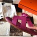 Hermes Oran Slide Sandals In Anemone Epsom Calfskin Hermes Oran Slide Sandals In Anemone Epsom Calfskin
