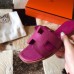 Hermes Oran Slide Sandals In Anemone Epsom Calfskin Hermes Oran Slide Sandals In Anemone Epsom Calfskin