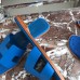 Hermes Oran Slide Sandals In Blue Hydra Epsom Calfskin Hermes Oran Slide Sandals In Blue Hydra Epsom Calfskin