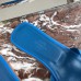 Hermes Oran Slide Sandals In Blue Hydra Epsom Calfskin Hermes Oran Slide Sandals In Blue Hydra Epsom Calfskin