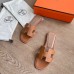 Hermes Oran Slide Sandals In Gold Epsom Calfskin Hermes Oran Slide Sandals In Gold Epsom Calfskin