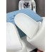 Prada Slides In White Soft Padded Nappa Leather