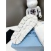 Prada Slides In White Soft Padded Nappa Leather