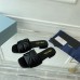 Prada Women's Slides Sandals In Black Nappa Leather Prada Women's Slides Sandals In Black Nappa Leather