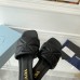 Prada Women's Slides Sandals In Black Nappa Leather Prada Women's Slides Sandals In Black Nappa Leather