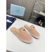 Prada Women's Slippers in Nude Velvet Prada Women's Slippers in Nude Velvet