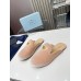 Prada Women's Slippers in Nude Velvet Prada Women's Slippers in Nude Velvet