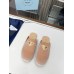 Prada Women's Slippers in Nude Velvet Prada Women's Slippers in Nude Velvet