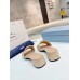 Prada Women's Slides Sandals 35mm in Beige Nappa Leather Prada Women's Slides Sandals 35mm in Beige Nappa Leather