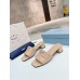 Prada Women's Slides Sandals 35mm in Beige Nappa Leather Prada Women's Slides Sandals 35mm in Beige Nappa Leather
