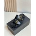 Prada Women's Strap Slides Sandals in Black Leather Prada Women's Strap Slides Sandals in Black Leather
