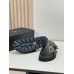 Prada Women's Strap Slides Sandals in Black Leather Prada Women's Strap Slides Sandals in Black Leather