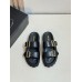 Prada Women's Strap Slides Sandals in Black Leather Prada Women's Strap Slides Sandals in Black Leather