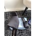 Prada Heeled Slides 35mm in Black Satin